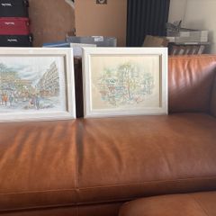 2 x Framed pictures of Paris