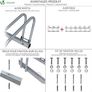 NEW SALE | 3 Bike Stand Floor or Wall mounted bike rack for garage Bicycle Parking rack Cycle Storage Locking Stand Image 2