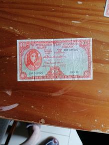 1963 Ireland Ten Shillings Banknote