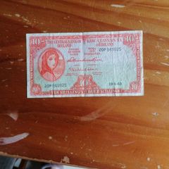 1963 Ireland Ten Shillings Banknote