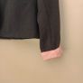 Black cotton blazer with pink details, size 8 Image 3