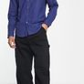 Abercrombie & Fitch logo oxford shirt in dark blue Image 2