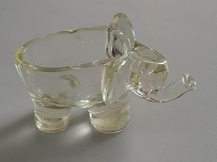 Vintage Glass Elephant