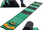Golf Mat, Putting Mat, Golf Putting Mat with Non Slip 300cm X 50cm Putting Mat Indoor Outdoor Golf for Home, Garden, Office, Green