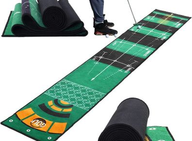 Golf Mat, Putting Mat, Golf Putting Mat with Non Slip 300cm X 50cm Putting Mat Indoor Outdoor Golf for Home, Garden, Office, Green