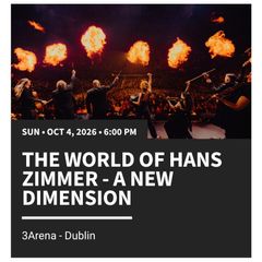 The World of Hans Zimmer VIP Tickets (eTickets)