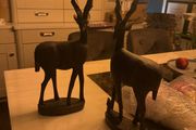 Set of Handcrafted Deer Figurines