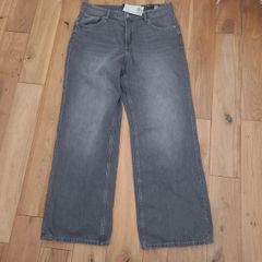 Wide high waisted grey