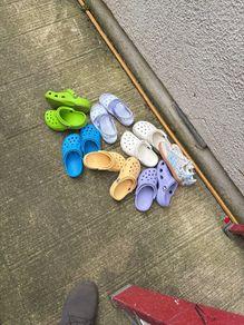 Few kids Crocs, UGG's Bow & Adidas Samba