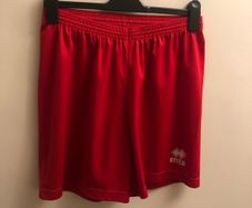 Errea red football shorts (medium)