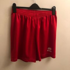 Errea red football shorts (medium)