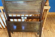 Pair of Antique Staples &amp; Co. Mahogany Single Beds (Head &amp; Footboards)