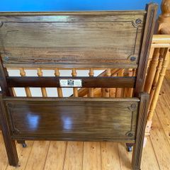 Pair of Antique Staples & Co. Mahogany Single Beds (Head & Footboards)