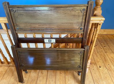 Pair of Antique Staples & Co. Mahogany Single Beds (Head & Footboards)