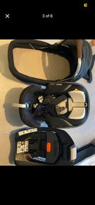 car seat Pram  3 pieces , sleep cot ,  car seat and isofix base. Delivery offered small charge