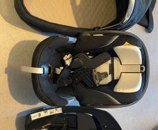 car seat Pram  3 pieces , sleep cot ,  car seat and isofix base. Delivery offered small charge