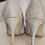 Laura B silver bling high heels Sz 7UK Image 9
