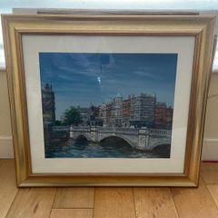 Framed painting of O'Connell Bridge