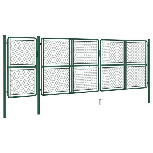 Garden Gate Steel 150x495 cm Green
