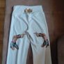 White, Viral Flare Leggings & Hidden Phone Pocket  , size 10 Image 5