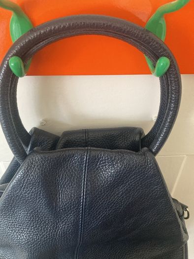 Leather Versatile Navy Hand/Shoulder/Crossbody Bag