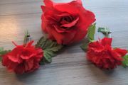 Fake Rose Pin Brooches