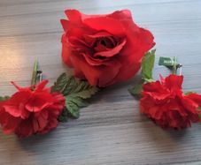 Fake Rose Pin Brooches