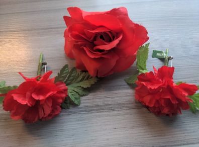 Fake Rose Pin Brooches