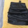 Ruched PU Bodycon Skirt black size M Image 7