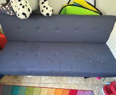 Blue sofa bed
