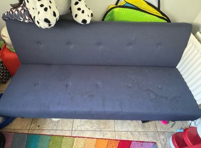 Blue sofa bed