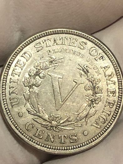 1884 5 cents UNC