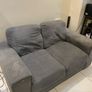 2 seater sofa grey Image 2