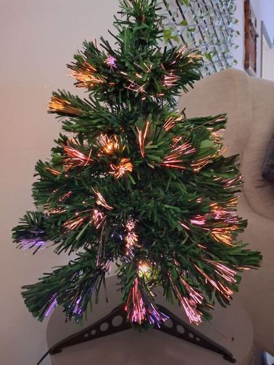 Small fibre optic Christmas tree