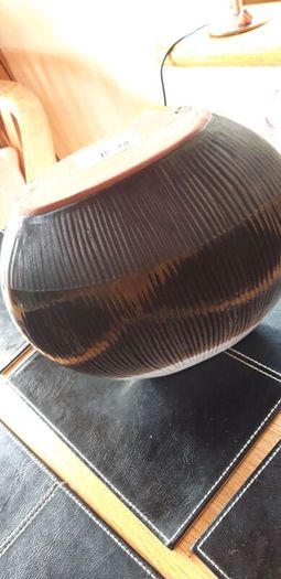 Stephen Pearce Shanagarry Pottery Oval Vase