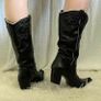 Women's Leather Cowboy Boots Image 6