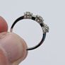 Brand New 18ct White Gold Triple Flower Cluster Diamond Ring Image 6