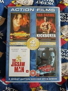 Fire On The Amazon, Kickboxer, The Jigsaw man & Train To Hell DVD Boxset.