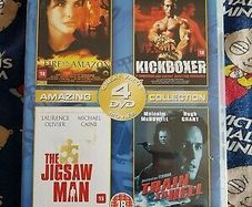 Fire On The Amazon, Kickboxer, The Jigsaw man & Train To Hell DVD Boxset.