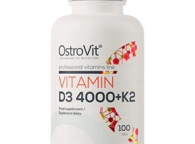 Vitamin D3 4000 IU + K2 100 tablets