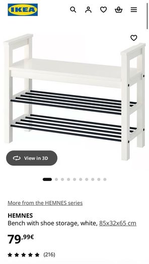 Bench with shoe storage