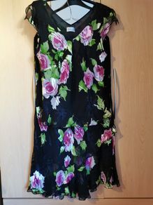 NEW - LIBRA silk mix top & match skirt 2 piece set UK 14