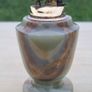 Retro office (desk) lighter made of natural green onyx Image 3