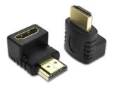 New 90 Degree Angle HDMI Male to Female Adapter Cable Connector Ultra HD #926