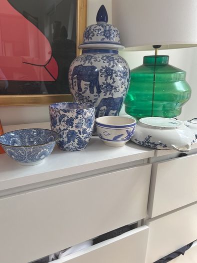 blue and white ceramics