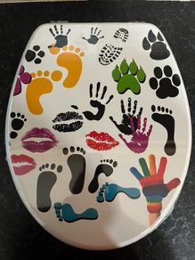 Brand New Funky Print Toilet Seat