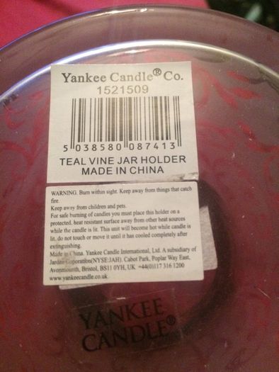Yankee hurricane candle holder