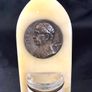 Vintage Italian holy water font with Pope Pius Xi plaque signed Tschudin Image 2