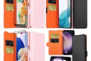 Brand New Holidi Samsung phones Book Cover, with 2 Pieces Film,