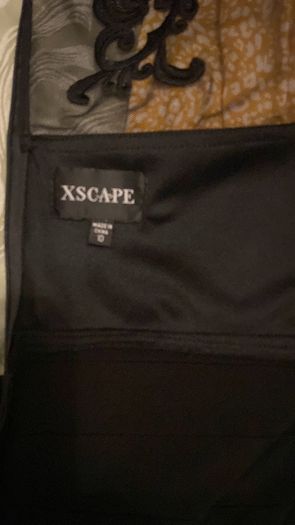 Dress classy, black heavy  lined fabric